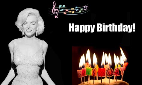 Marilyn Monroe Singing Happy Birthday Card