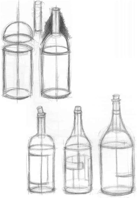 Underdrawing - Seeing to Draw - Joshua Nava Arts | Bottle drawing, Art ...