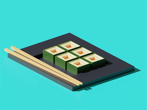 Sushi Platter - Polygon Runway Tutorial - CG Cookie