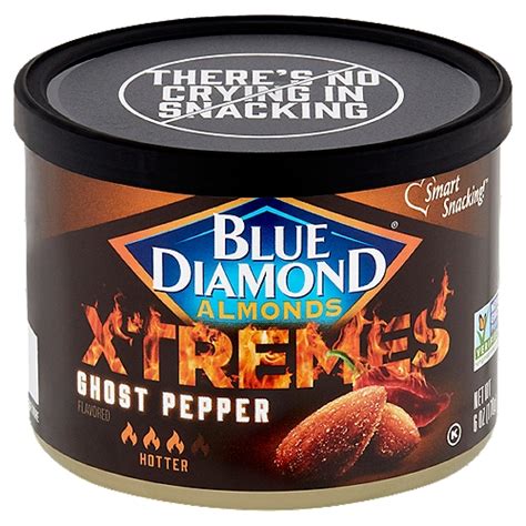 Blue Diamond Almonds Xtremes Ghost Pepper Flavored, Almonds