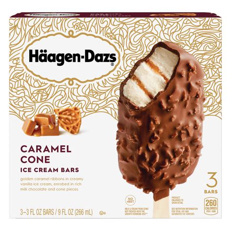 Save on Haagen-Dazs Ice Cream Bars Caramel Cone - 3 ct Order Online ...