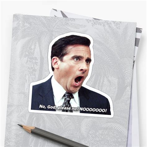 "michael scott" Sticker by jelantzy | Redbubble