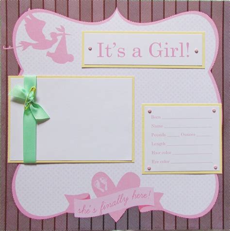 20 BABY GIRL Scrapbook Pages for 12x12 FiRsT YeAr ALbUm