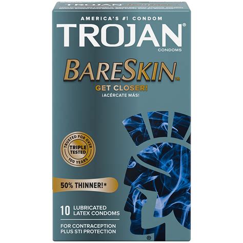 Trojan BareSkin Condoms - Reviews, 50% Thinner, Size