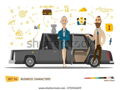 Business Cartoon Characters Collection Stock Vector (Royalty Free) 370436609 | Shutterstock