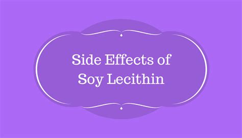 Side Effects of Soy Lecithin on GI tract, Skin & Respiration – Ayur Times