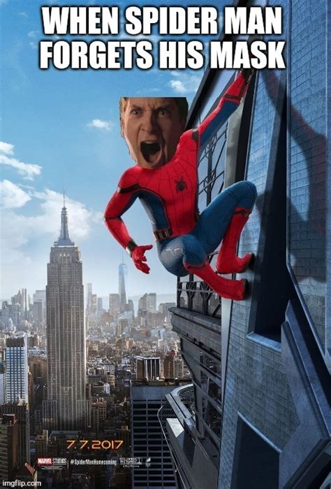 When spider man forgets his mask - Imgflip