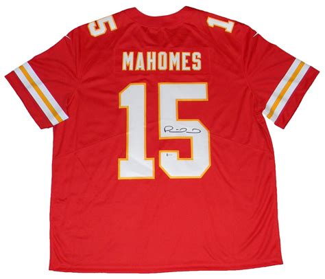 Signed Patrick Mahomes Jersey - Red Nike Limited Jsa