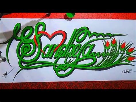 Sandhya name tattoo design/Calligraphy writing name - YouTube