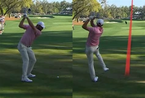 WATCH: Scottie Scheffler takes an unusual golf swing at The Players Championship