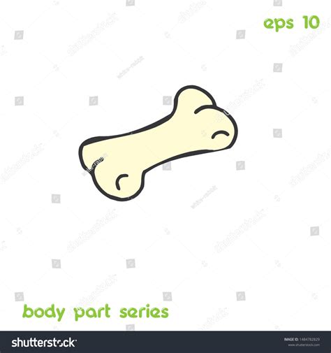 Cartoon Bone Drawing Vector Illustration Stock Vector (Royalty Free) 1484782829 | Shutterstock