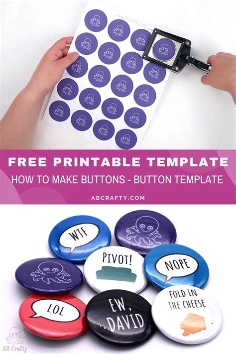 Free Printable Button Art Templates - Printable Templates