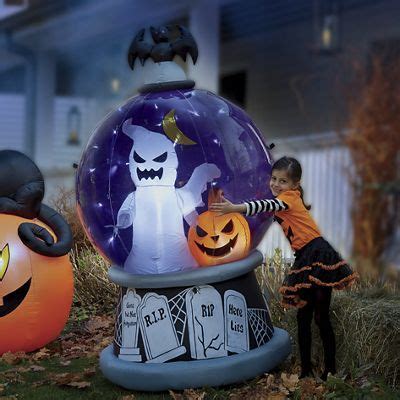 Lighted Halloween Globe Inflatable | Halloween, Globe, Halloween night