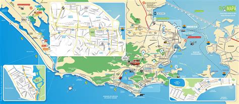 Map of Rio de Janeiro tourist attractions, sightseeing & tourist tour