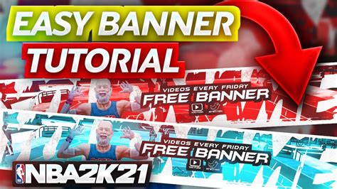 How To Make Youtube/ Twitter Banners *EASY NBA 2K21 And Other Games ...