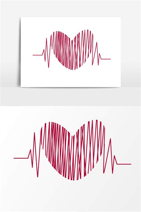 red line heart vector | AI PNG Images Free Download - Pikbest