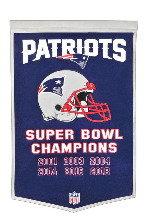 New England Patriots NFL Dynasty Banner | NFL Football Pennants, Banners, and Flags – Dynasty ...