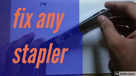 how to fix / repair a stapler - YouTube