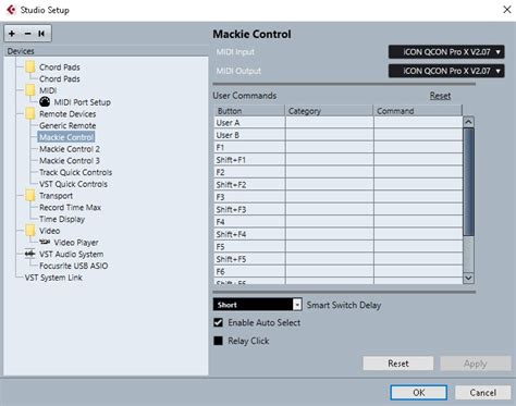 CUBASE: How do I program the Function keys in Cubase for the QCon Pro X, QCon Pro G2, QCon Pro ...