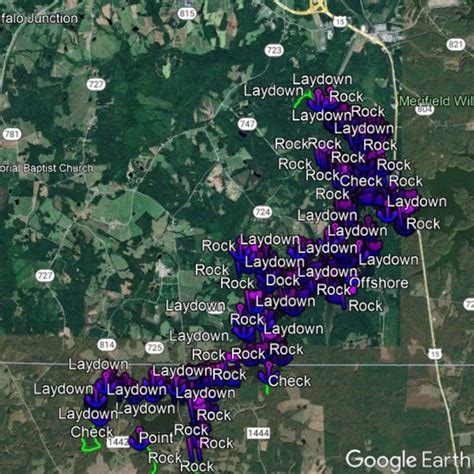 Kerr Lake - Fishing Hot Spots and Waypoints!! | Simplistic Fishing