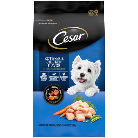 CESAR Small Breed Dry Dog Food Rotisserie Chicken Flavor with Spring ...