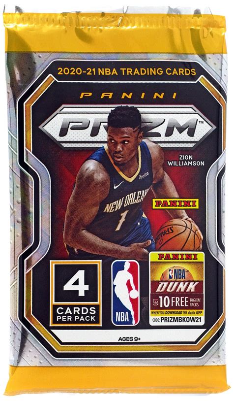 NBA Panini 2020-21 Prizm Basketball Trading Card BLASTER Pack 4 Cards ...