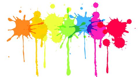 Splatter Paint Clipart | Colorful Art for Home Decor