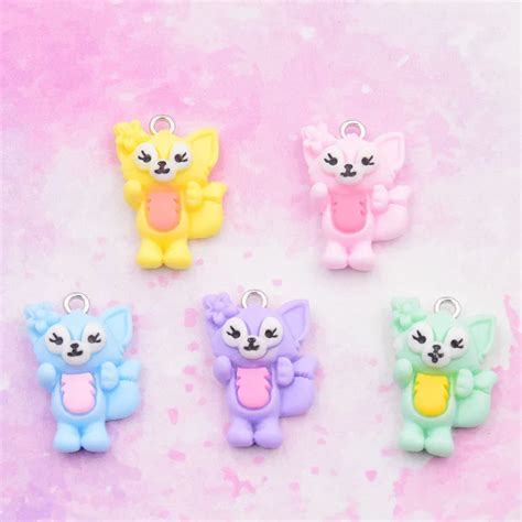 20PCS-Disney-LinaBell-Color-Cream-Resin-Cartoon-Character-Artificial-Fox-DIY-Jewelry-Accessories ...