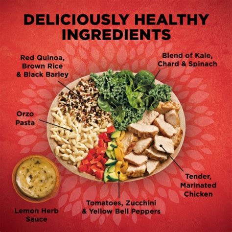 Healthy Choice Max Protein Bowl Lemon Herb Chicken Frozen Meal, 13.750 ...