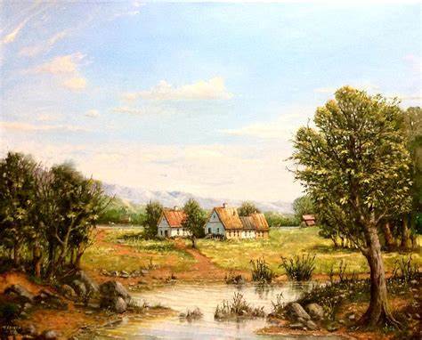 French Countryside Painting by Thomas Kearon - Pixels