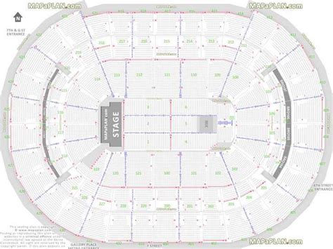 Washington DC Capital One Arena Center seat numbers detailed seating ...