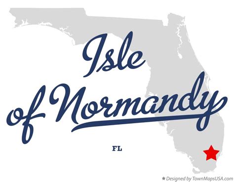 Map of Isle of Normandy, FL, Florida