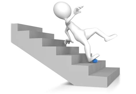 Stick Figure Falling Down The Stairs | Great PowerPoint ClipArt for Presentations ...