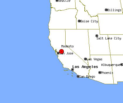 Modesto California Map