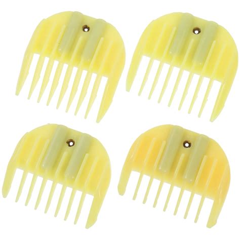 4 Pcs Barber Accessories Hair Trimmer Comb Blacklig Beard Professional ...