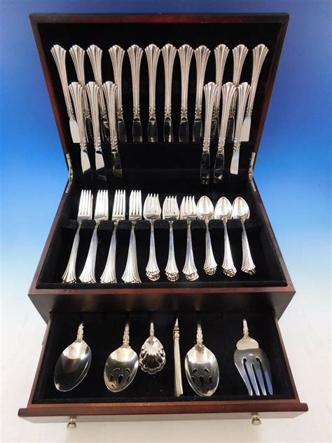 Eighteenth Century by Reed & Barton Sterling Silver Flatware Set Service 78 Pcs - Etsy