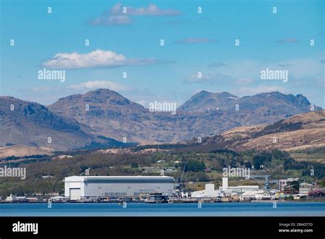 View HMNB Clyde the British naval submarine base at Faslane on the Gare ...