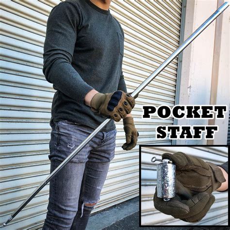 Portable POCKET STAFF Martial Arts Metal Bo Staff | BLADE ADDICT