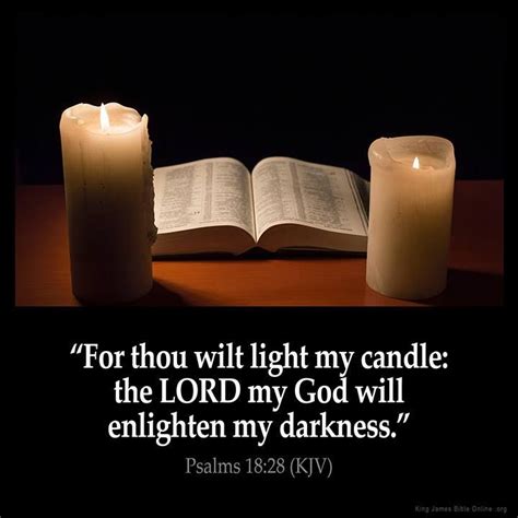 For thou wilt light my candle: the LORD my God will enlighten my ...