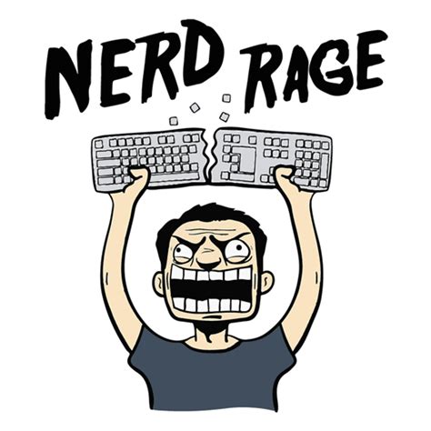 Nerd Rage Sticker - Just Stickers : Just Stickers