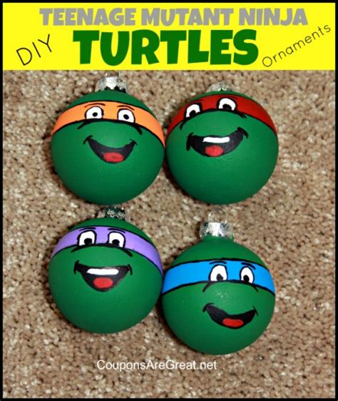 DIY Teenage Mutant Ninja Turtles Ornaments Tutorial