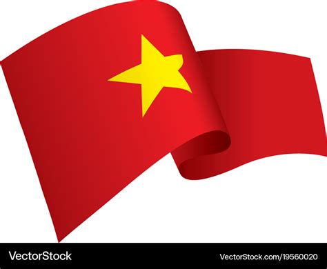 Vietnam flag Royalty Free Vector Image - VectorStock