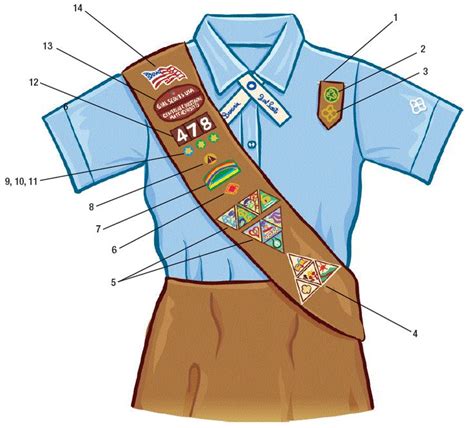 Badge placement for Brownies | Brownie girl scouts, Girl scout uniform ...