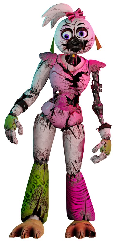 FNAF SB Shattered Glamrock Chica Full Body Old by MauricioToro2006 on ...