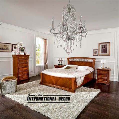 Luxury Italian bedroom and furniture in classic style