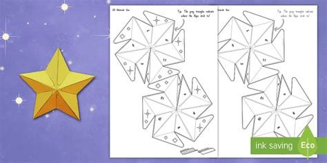 Matariki Star Template | 3D Paper Craft New Zealand Resource