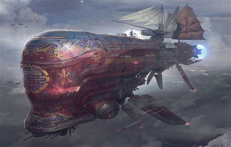 Steampunk Airship Wallpapers - Top Free Steampunk Airship Backgrounds ...