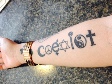 10 Coexist tattoo ideas | coexist tattoo, coexist, coexist symbol