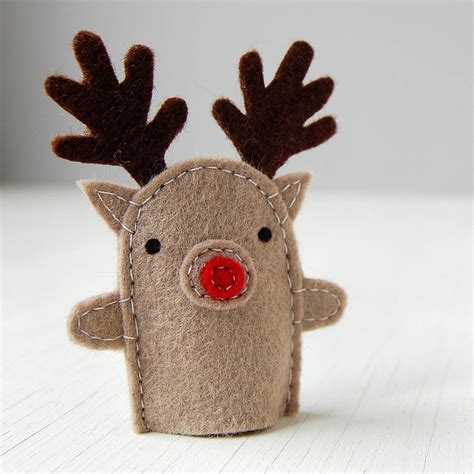 Sew Your Own Christmas Finger Puppets Craft Kit By Clara and Macy