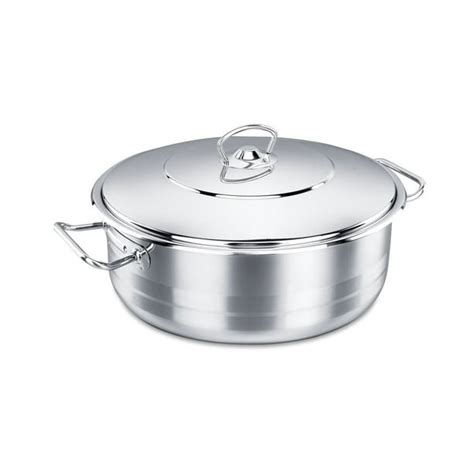 Korkmaz Classic 18/10 Stainless Steel Dutch Oven Covered Stockpot ...